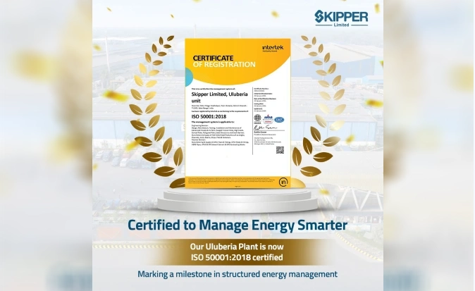All Divisions of Skipper Limited’s Uluberia Plant Earns ISO Certification